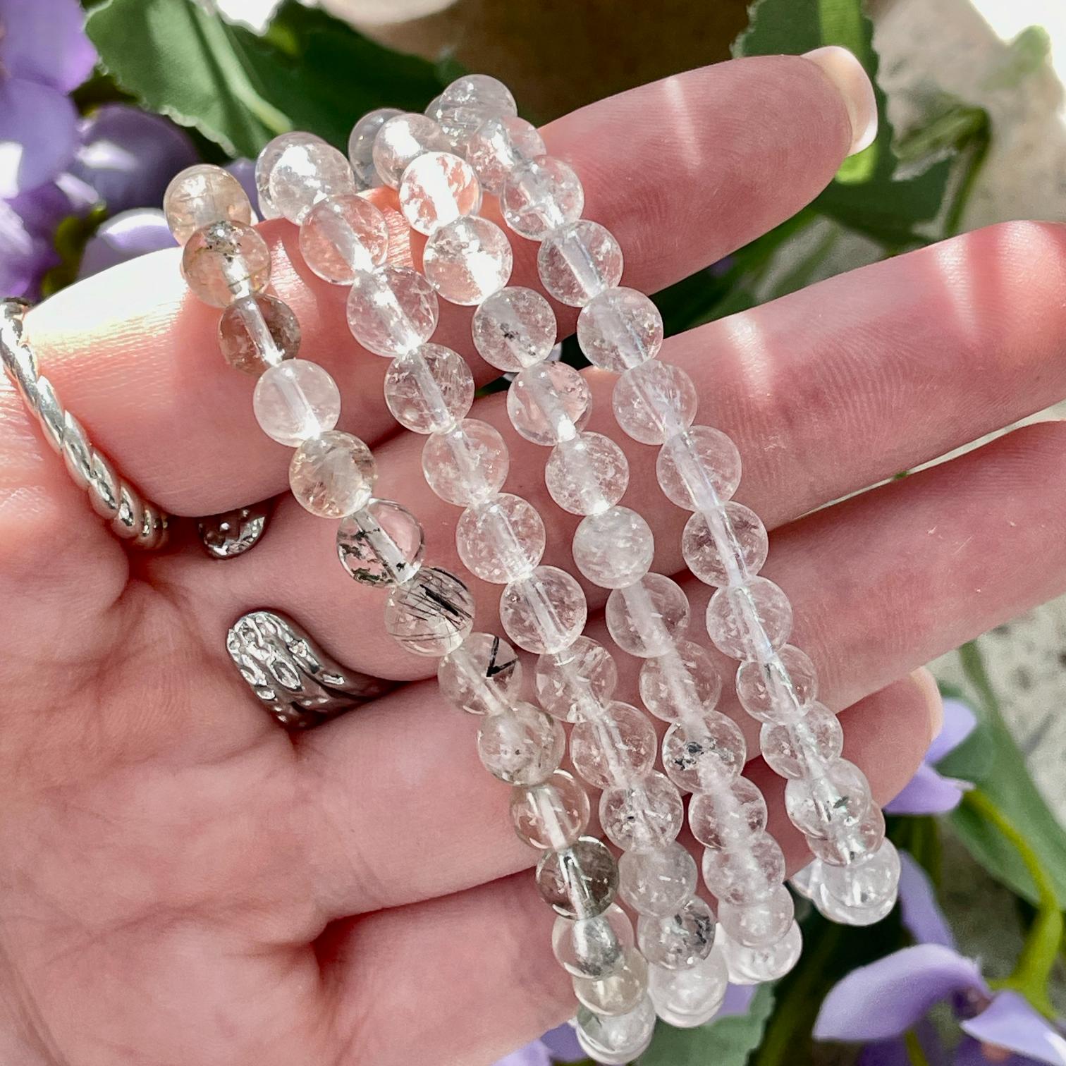 Clear Quartz Beads Bracelet 6mm Clear Quartz Beads Bracelet 6mm